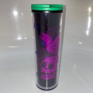 Starbucks tumbler halloween 2020 skull crow